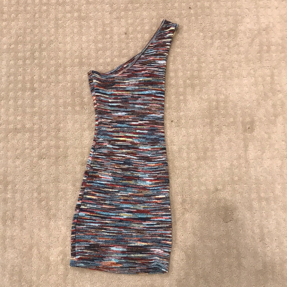 One shoulder mini dress